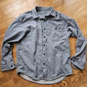 Men's Wolverine Grey Blue Button Down Shirt